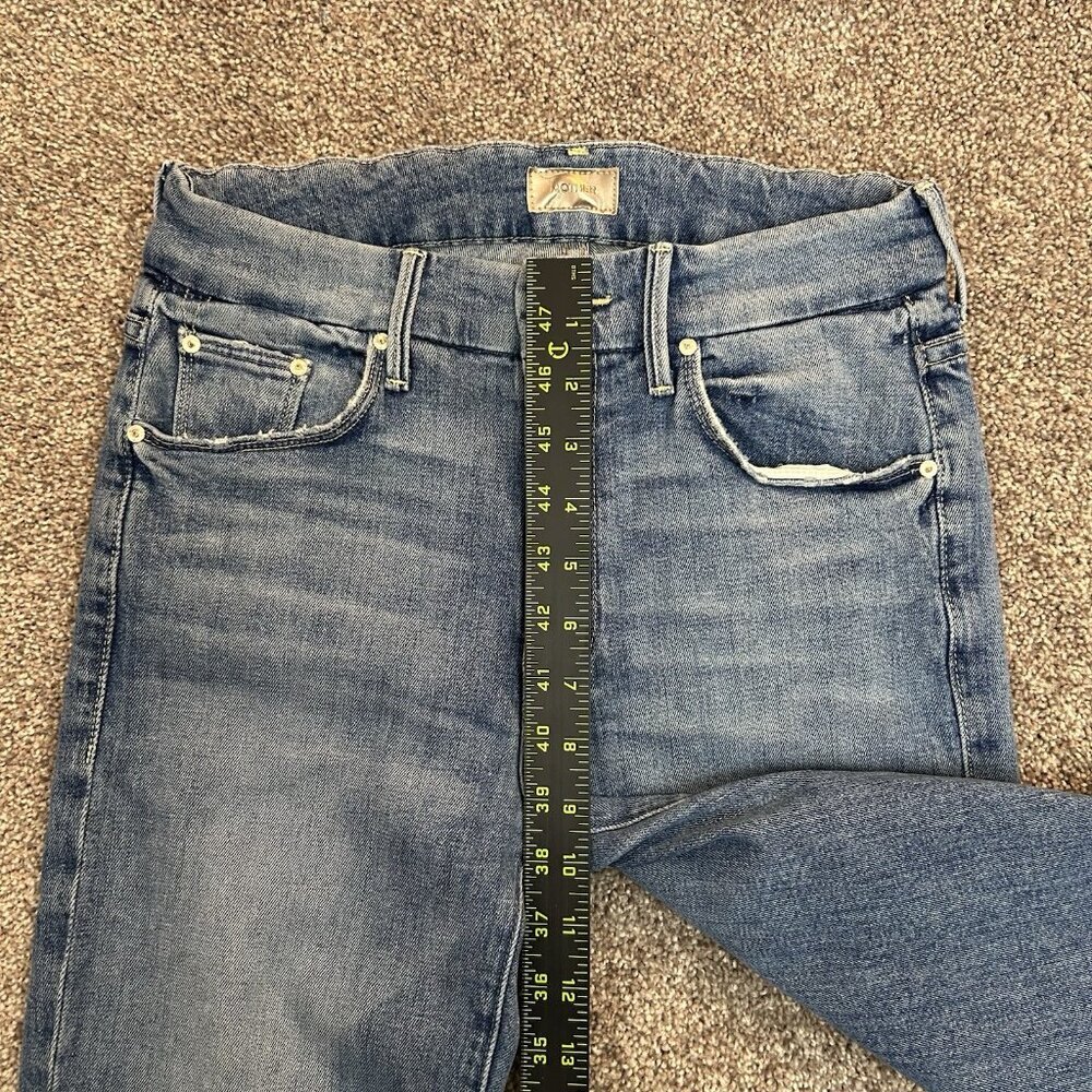 Mother Women's The Looker Ankle Step Fray Jeans Size 26 Blue Made in USA EUC - Picture 14 of 16